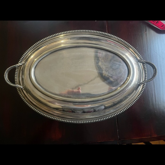 Antique Hutton & Sons Ltd Silver Plated Covered Entree Tray - Picture 2 of 9